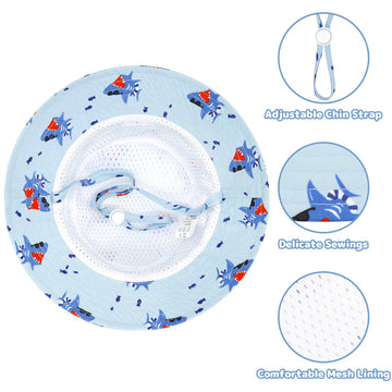 Toddler Beach Hat Toddler Sun Hat Toddler Boy Sun Hat Toddler Hats Boys 2T-4T Toddler Bucket Hats For Boys Toddler Hat