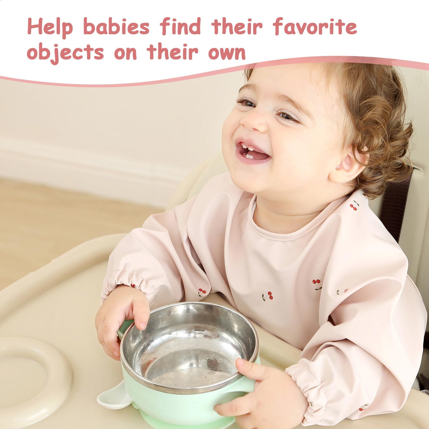 Pewingo Baby Bibs With Long Sleeve Bib & Blw, Coverall Bibs For Baby Feeding, Pu Soft And Skin-Friendly Material, Machine Washab