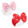 Yanjie Christmas Baby Girls Headbands Red Bow Pink Snowflake Headband Newborn Wide Headwraps Snowman Headband Hair Accessories I
