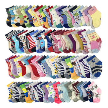 Wafunne Baby Girls Socks Wholesale 20 Pairs Baby Socks Cotton Girl 1-3 T