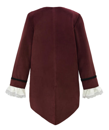 Relibeauty Boys Ben Franklin Costume Kids With Wig 140