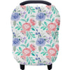 Carseat Cover For Boys And Girls - Multi-Use Nursing Canopy For Breastfeeding, Stroller, High Chair Cover (Rose)