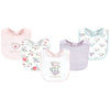 Hudson Baby Unisex Baby Cotton Bibs, Tea Party, One Size