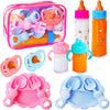 12 Pcs Baby Doll Accessories Magic Bottle Set,Pretend Play Feeding Toy Set With Package,Doll Feeding Set For Kids Girls,Magic Di