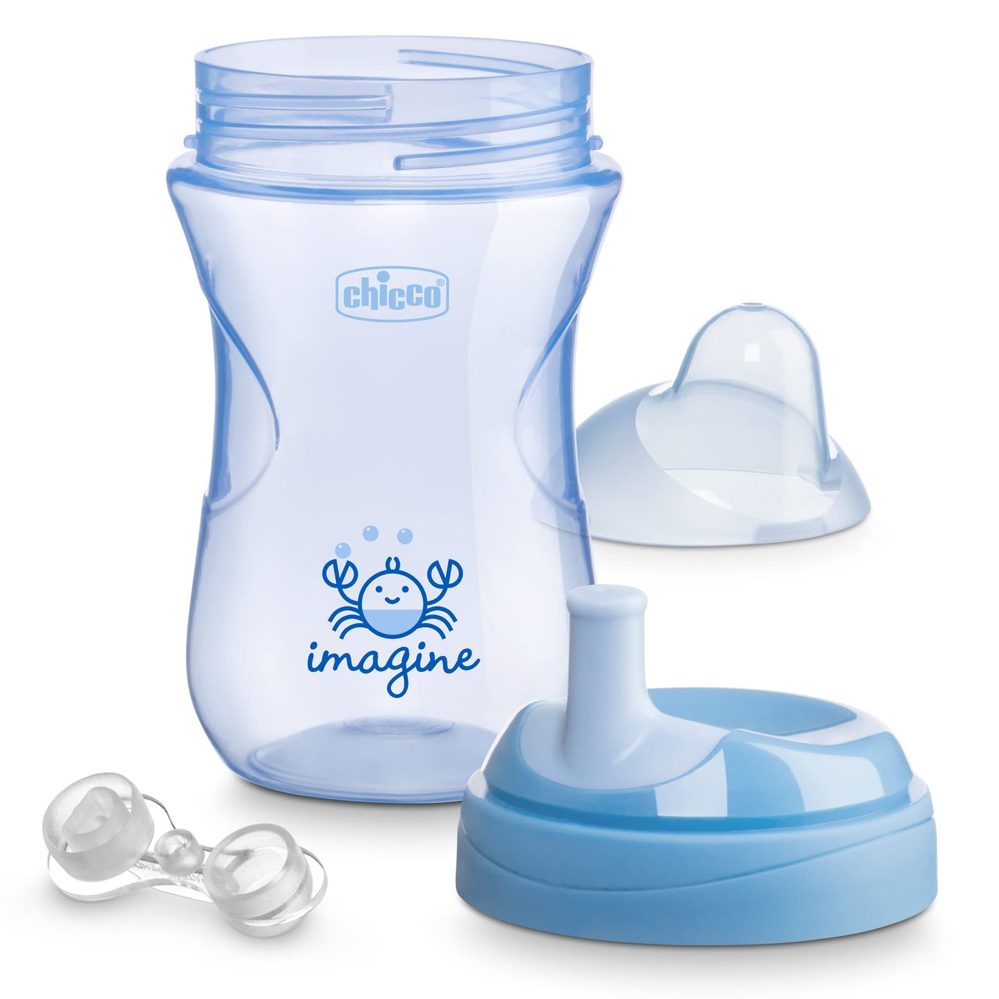 Chicco Sport Spout Trainer With Semi-Firm, Bite-Resistant Spout And Spill-Free Lid 9Oz. | Top-Rack Dishwasher Safe | Easy To Hol