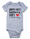 Unicomidea Baby Boy Outfits Happy Father'S Day Baby Bodysuit 6-9 Months Boys Romper Short Sleeves Infant Boy Jumpsuit Happy Fath
