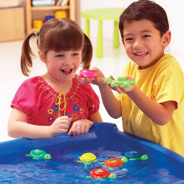 Learning Resources Shape Shell Turtles, Set of 8,Multi-color,5