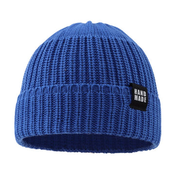 Simple Knitted Baby Beanie Hip-Hop Boys Winter Hat Toddler Kids Bonnet For Girls 0-5Y (4Pcs-A,S)