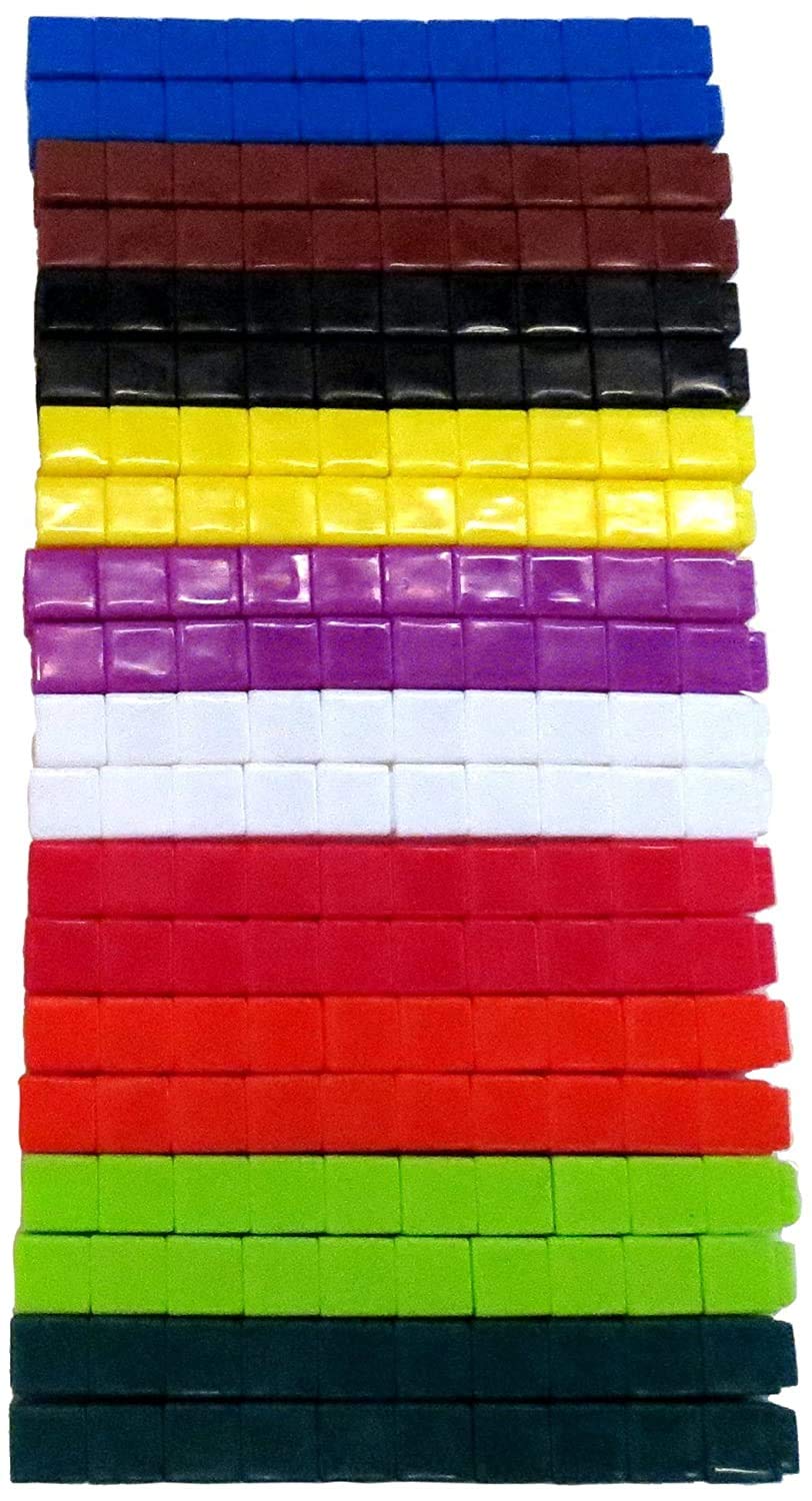 hand2mind Interlocking UniLink Math Linking Cubes, Plastic Cubes, Color Sorting, Connecting Cubes, Math Manipulatives, Counting