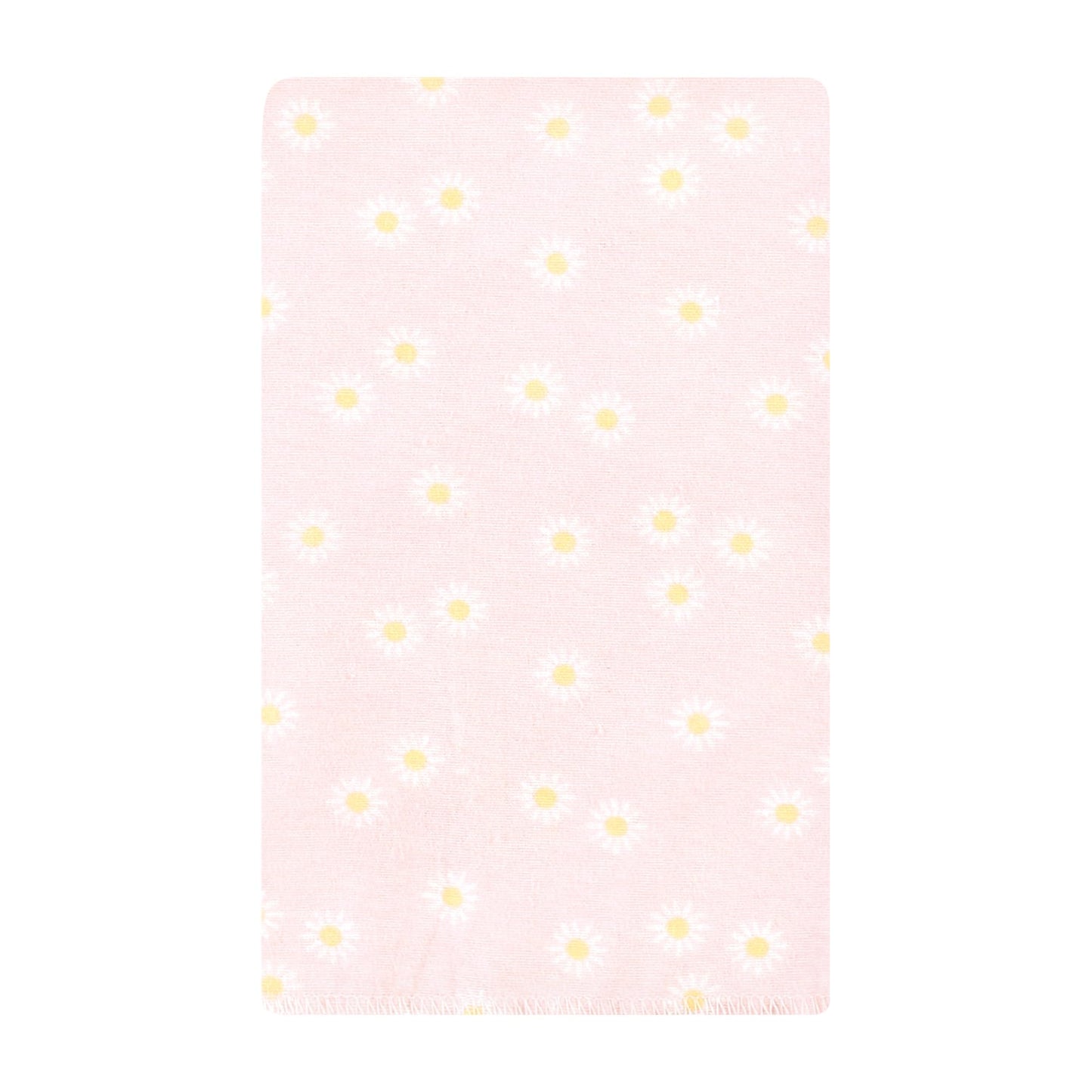 Hudson Baby Unisex Baby Cotton Flannel Burp Cloths, Peace Love Flowers 10 Pack, One Size