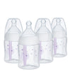 Nuk Smooth Flow Pro Anti Colic Baby Bottle - Easy To Assemble And Clean & Reduces Newborn Spit-Up & Gas, 5Oz, 4-Pack, Girl