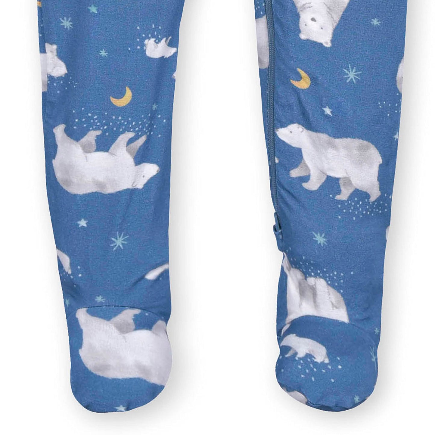 Gerber Unisex Baby Toddler Buttery Soft Snug Fit Footed Pajamas With Viscose Made From Eucalyptus, Polar Bear, 3T