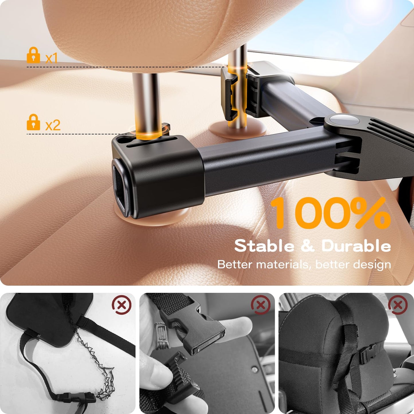 Tazeni Baby Car Mirror For Baby Hook Clip Design Never Shake Baby Mirror For Car Seat Rear Facing Easy Install Crystal Clear Vie