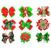 Himine 9Pcs Halloween Christmas Cartoon Bowknot Hairpin Accessories For Girls (Christmas-Set2)
