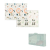Dream On Me Play Time Reversible Baby Play Mat Foldable Extra Large Thick Foam Crawling Playmats For Toddlers Waterproof Portabl