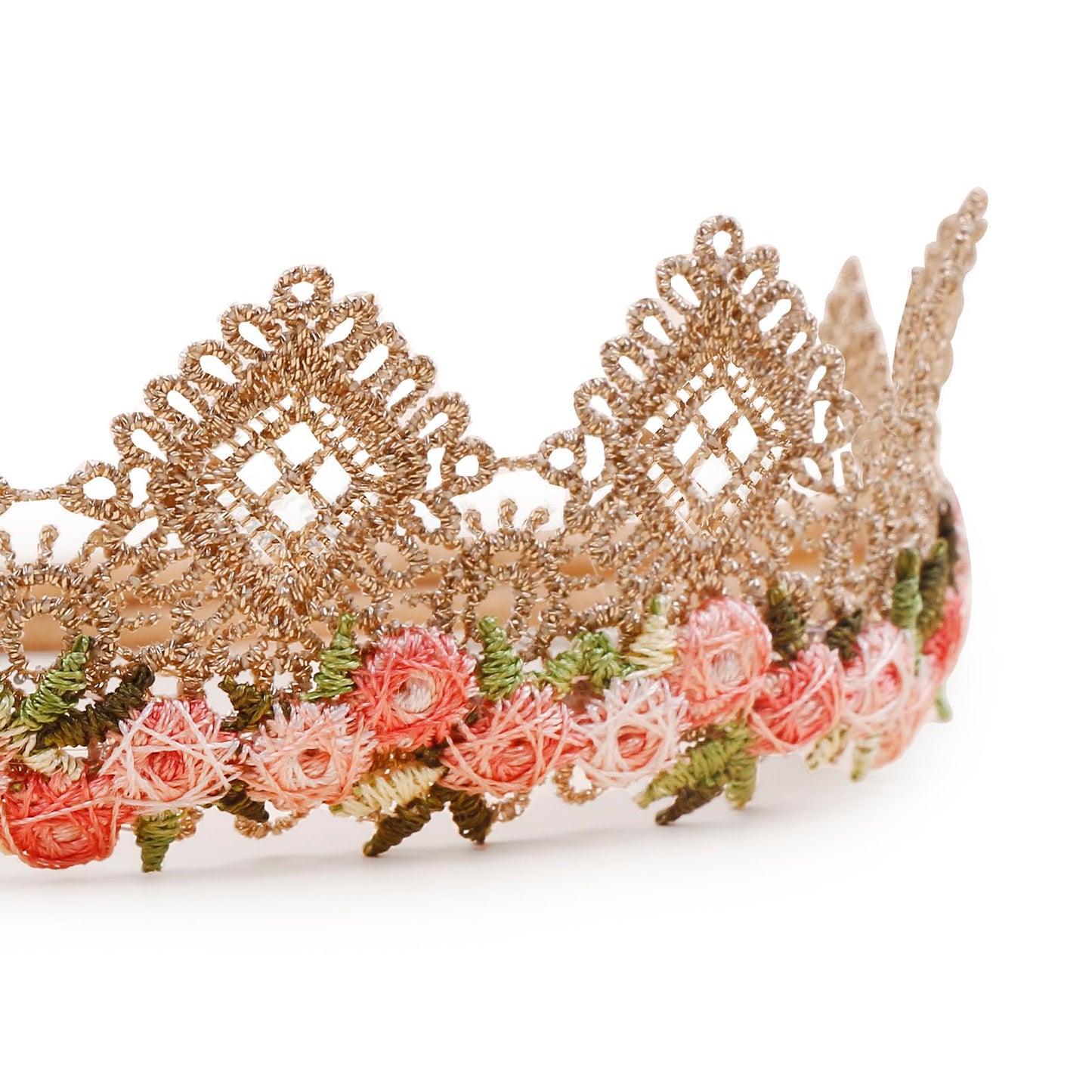 Bfnaagirl Baby Girl Floral Headband Nylon Flower Crown Elastic Hairband 3Pcs Hair Accessories Gift For Girls (9572)