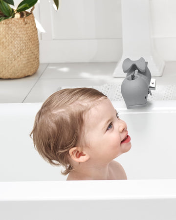 Skip Hop Baby Bath Spout Cover, Universal Fit, Moby, Grey