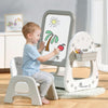 R For Rabbit Little Genius Picasso Kids Study Table Set With Chair, 3 In 1 Multipurpose Activity Table Set For 37 Years Kids, U