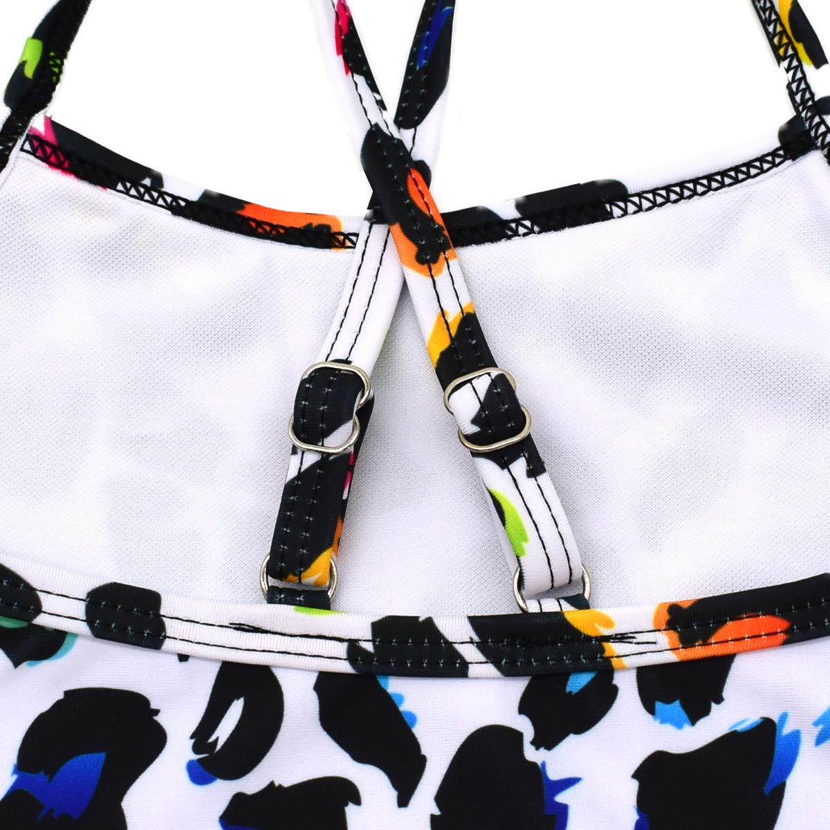 Honisen Baby Girls One Pieces Swimsuit Cute Swimwear Bathing Suits Mottling 2T