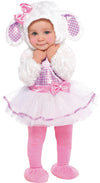 Amscan Little Lamb Halloween Costume For Babies, 6-12 Months, With Dress, Hood, Booties, And Tights