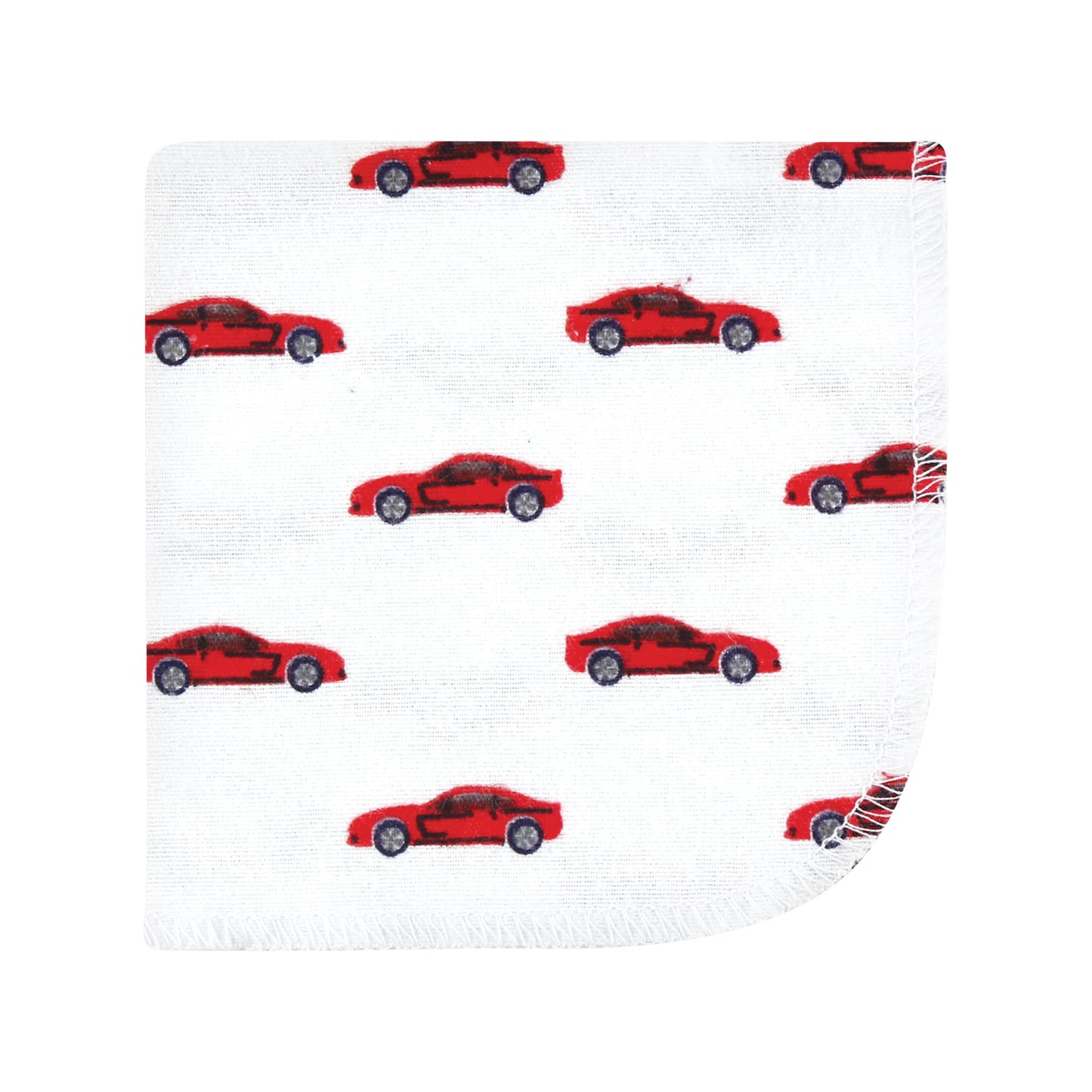 Hudson Baby Unisex Baby Flannel Cotton Washcloths, Going Places 10 Pack, One Size