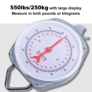 Yogayet Mechanical Hanging Scales 550Lb, Calf Sling And Hanging Weight Scale 2 In 1 Kit, Weighing Sling For Calves Lambs Goats N