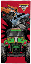 Jay Franco Monster Jam Kids Bath Pool Beach Towel - Super Soft & Absorbent Grave Digger, Megalodon, El Toro Loco 100% Cotton Tow