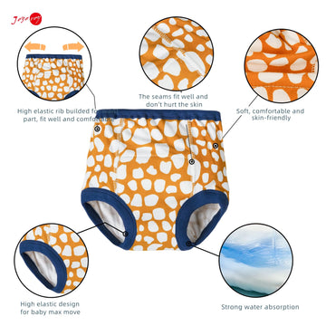 Joyo Roy 4Pcs Potty Training Underwear For Boys And Girls 100% Cotton Toilet Training Pants 3T Absorbent Pee Pants