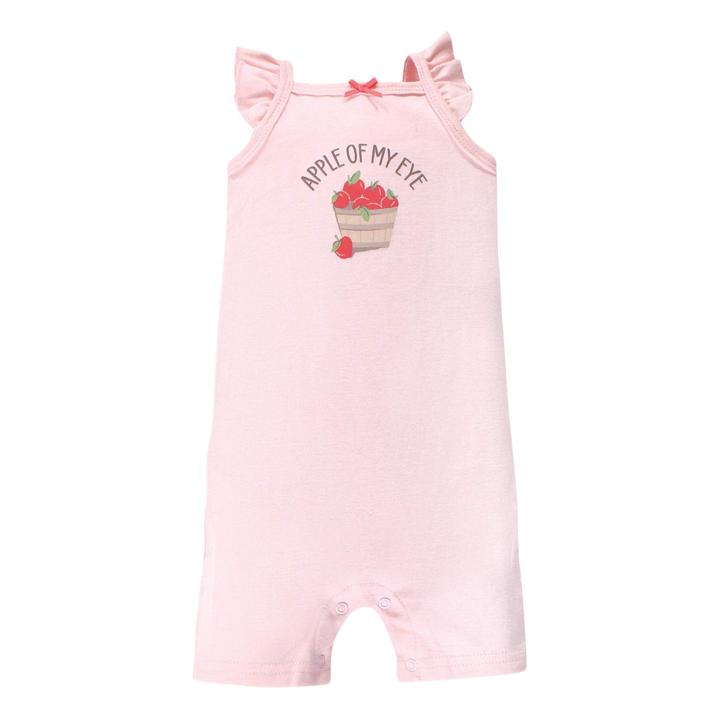 Hudson Baby Unisex Baby Cotton Rompers, Girl Farm Animals, 6-9 Months