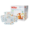 Nuby'S Soothing Ultra Premium Baby Wipes Naturally Inspired With Chamomile, Aloe, And Citroganix, Fragrance Free, Extra Thick, 5