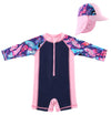 Sweegentle Baby Swimwear One-Piece Swimsuit Upf 50+ -Sun Protective Sunsuit Pink