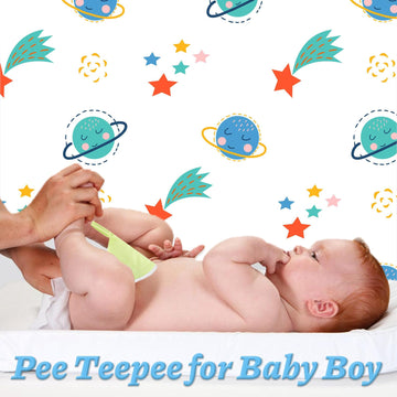 12 Pcs Peepeeteepe For Baby Boy With Storage Bag, Reusable Pee Pee Teepe Peepeeteepe Baby Boy With Hang Loop (6 Patterns)