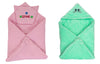 CTMKIDS Baby Wrap with Cap for Kids 74x74 cm Pink & Single Baby Wrap with Cap for Kids 74x74 cm Sea Green