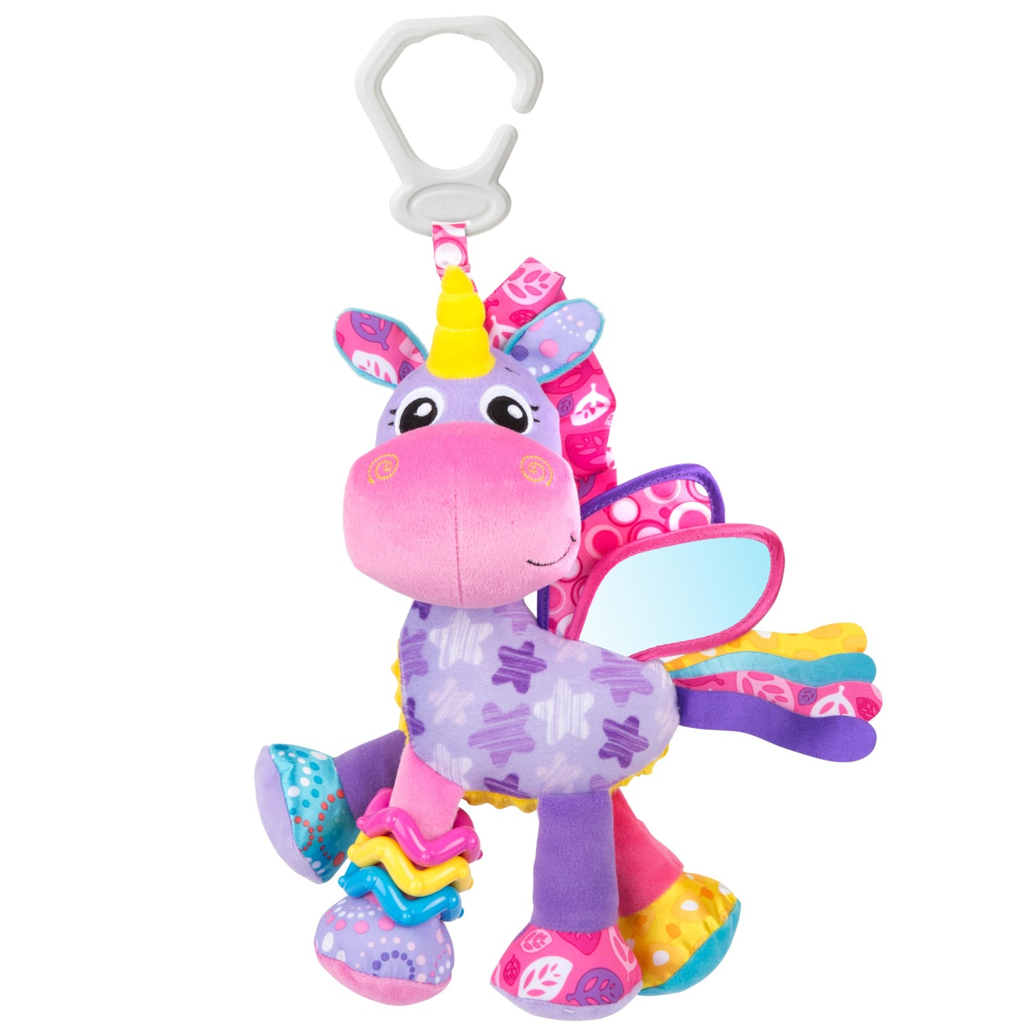 Playgro Baby Toy Activity Friend Stella Unicorn 0186981 for baby infant toddler children is Encouraging Imagination with STEM/ST