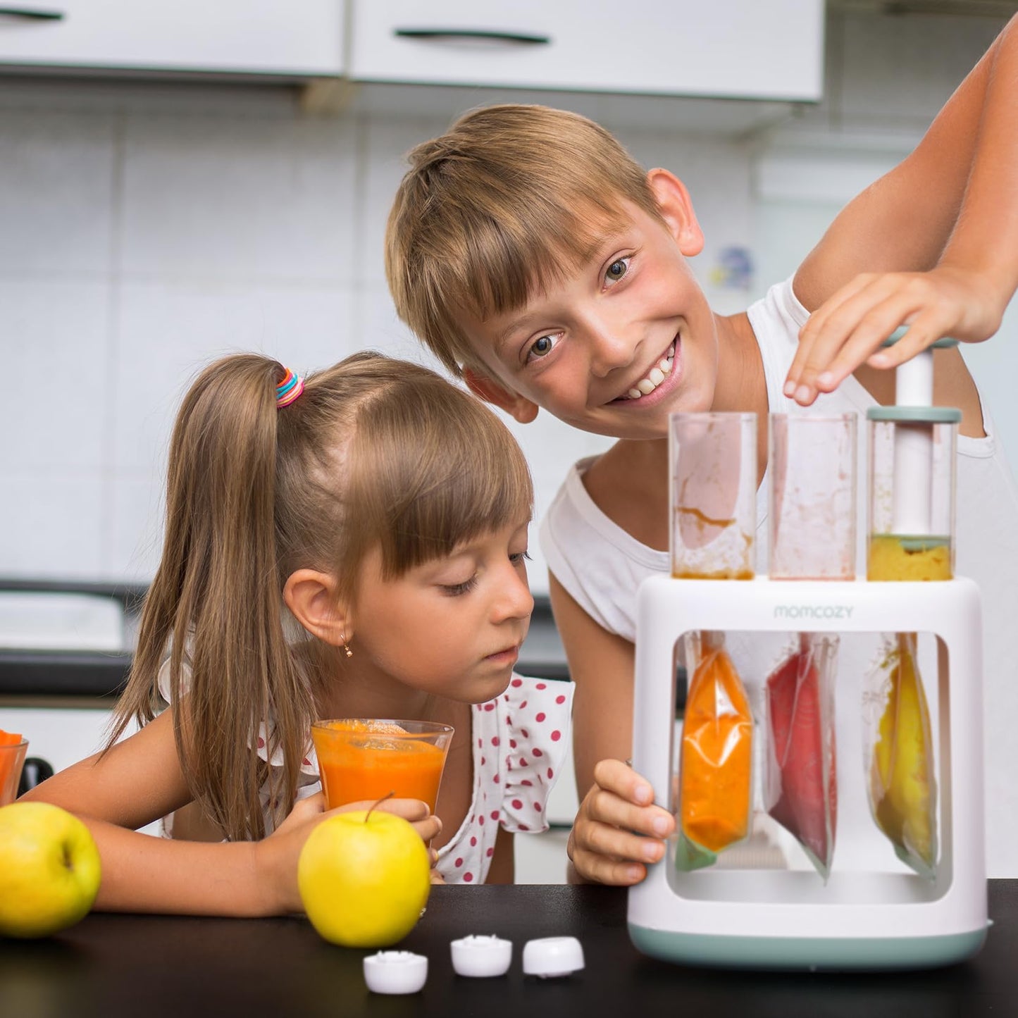 Momcozy Reusable Baby Food Pouches For Toddlers,Bpa Free Plastic,Food Safe,Freezer Safe,Refillable For Applesauce Yogurt & Puree