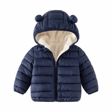 Cecorc Winter Coats For Kids With Hoods Light Puffer Jacket For Girls, Boys | Baby, Infants, Toddlers, 2T,Navy(With Fleece Insid