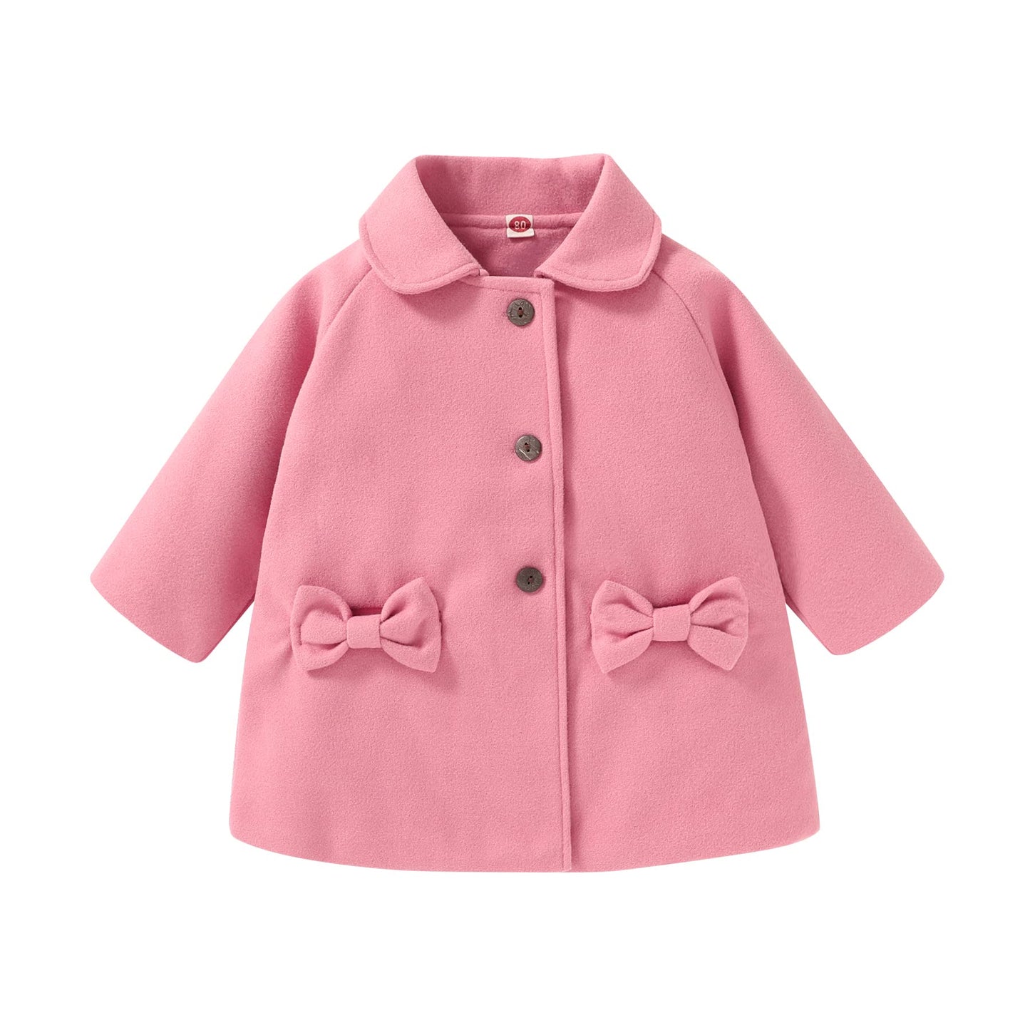 Swnone Baby Coats Spring Fall Kid Baby Girl Cloak Button Jacket Clothes Baby Outwear Winter Clothes (Light Pink Outwear, 2-3 T)