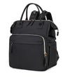 LORADI Convertible Diaper Bag Tote, Wide Open Top 14 Pockets Stylish Baby Diaper Bag with Stroller Buckle, Water-resistant (Blac