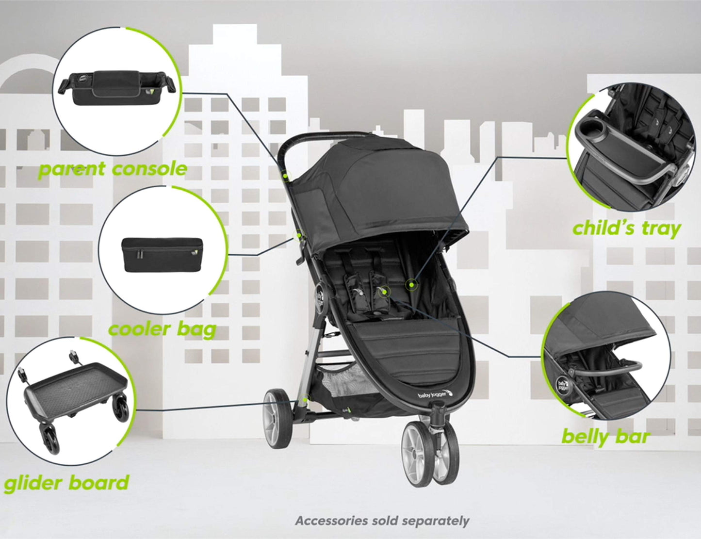 Baby Jogger Belly Bar, City Mini 2, City Mini Gt2