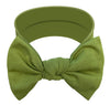 Babygiz Baby Girl Headbands-Infant,Toddler Cotton Handmade Hairbands With Bows Child Hair Accessories (Olive Green)