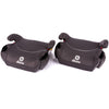 Diono Solana, No Latch, Pack Of 2 Backless Booster Car Seats, Lightweight, Machine Washable Covers, Cup Holders, Black