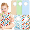 Newwiee 5 Pcs Large Towel Bib Toddler For Baby Toddler Cloth Bib Soft Pullover Baby Absorbent Full Coverage Drooling Feeding(Viv