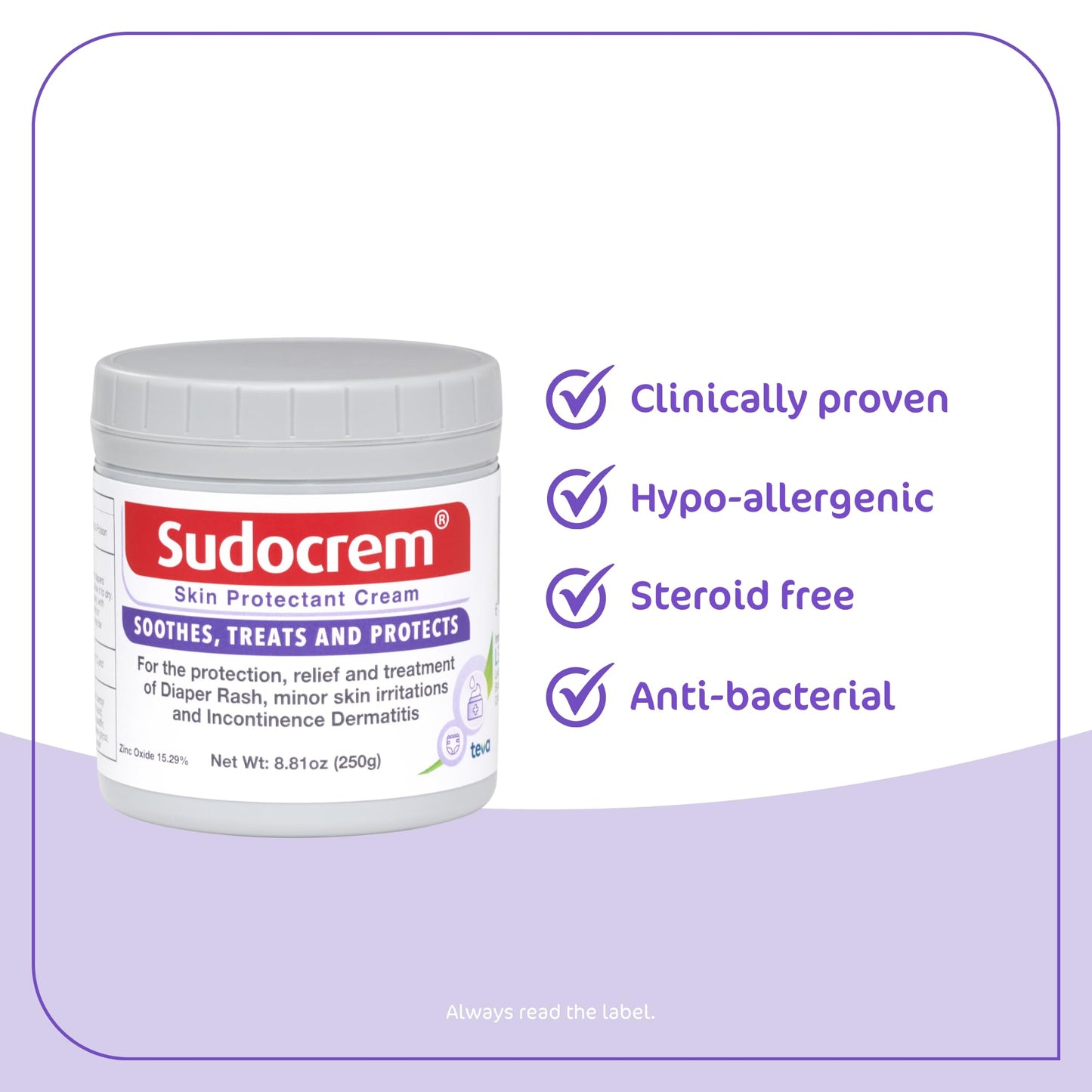 Sudocrem Skin Protectant Cream - Diaper Rash Cream For Baby - Soothes, Treats, And Protects, For The Relief, Treatment, And Prev