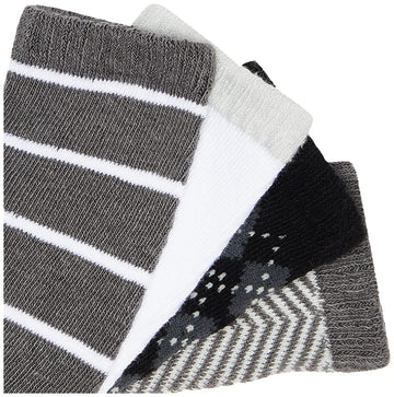 Hudson Baby Unisex Baby Cotton Rich Knee-High Socks, Black Gentleman, 12-24 Months