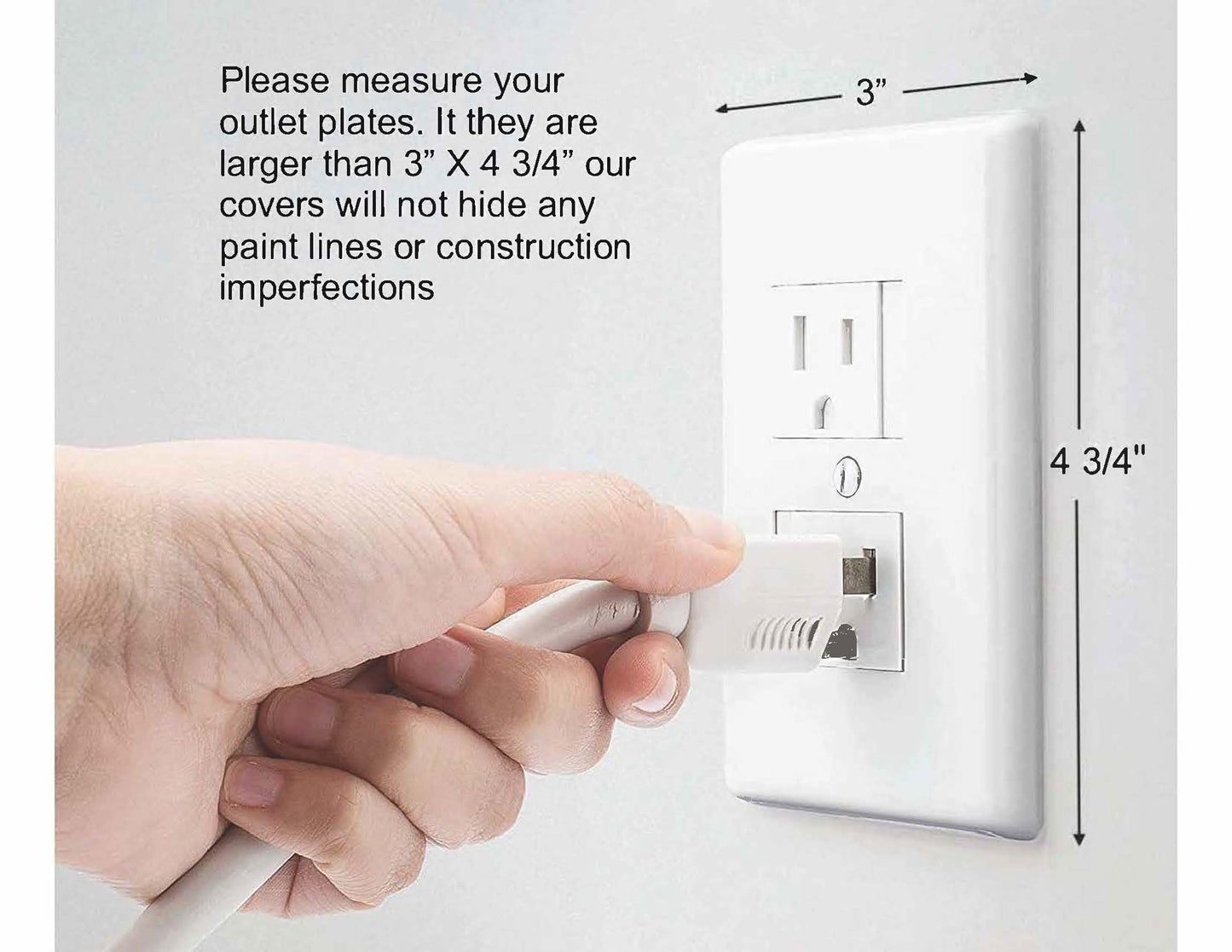 Safety Innovations Self-Closing Babyproof Outlet Covers - (For Center Screw Outlets Only) An Alternative To Wall Socket Plugs Fo