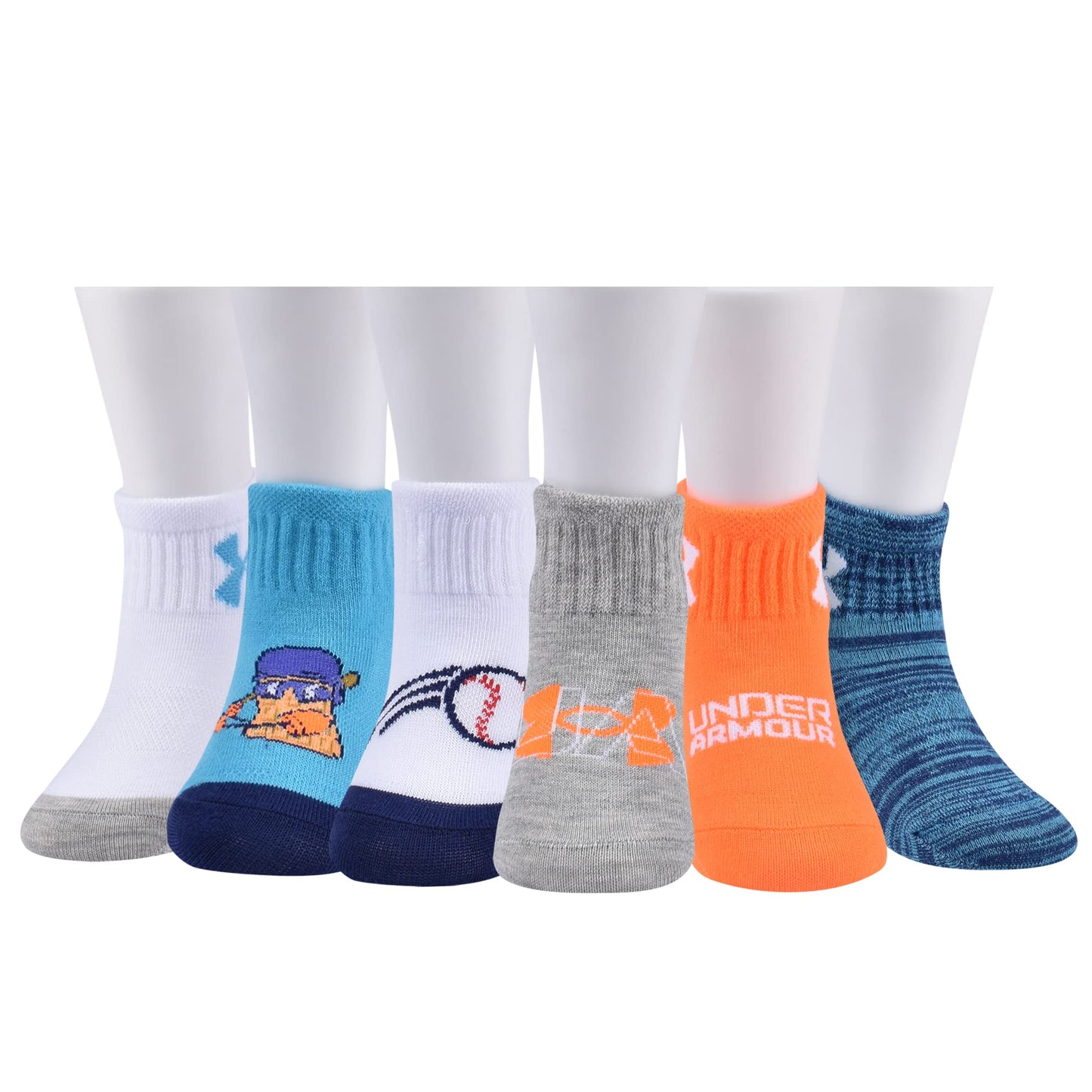 Under Armour Baby Boys Multi Pack Winner Essential Quarter Sock, Multi, 12-24 Months