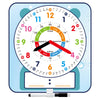 ANCOMEDO Large 12 Magnetic Writable Dry Erase Teaching Clock with Pen,Teaching Demonstration Clock for Kids Learning Time with
