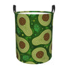 Pevtufa Big Colorful Avocados Foldable Laundry Basket Organizer,Fabric Clothes Toy Storage Basket Nursery Hamper Storage Bin For