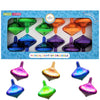 Hanukkah Musical Light-Up Dreidel Spinning Tops Set, Plays 2 Classic Hanukkah Songs, Assorted Colors (12-Pack)