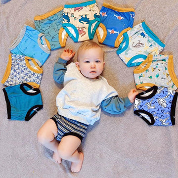 Big Elephant Baby Boys' 10 Pack Toddler Potty Training Pants 100% Cotton Underpants, 7-8Y